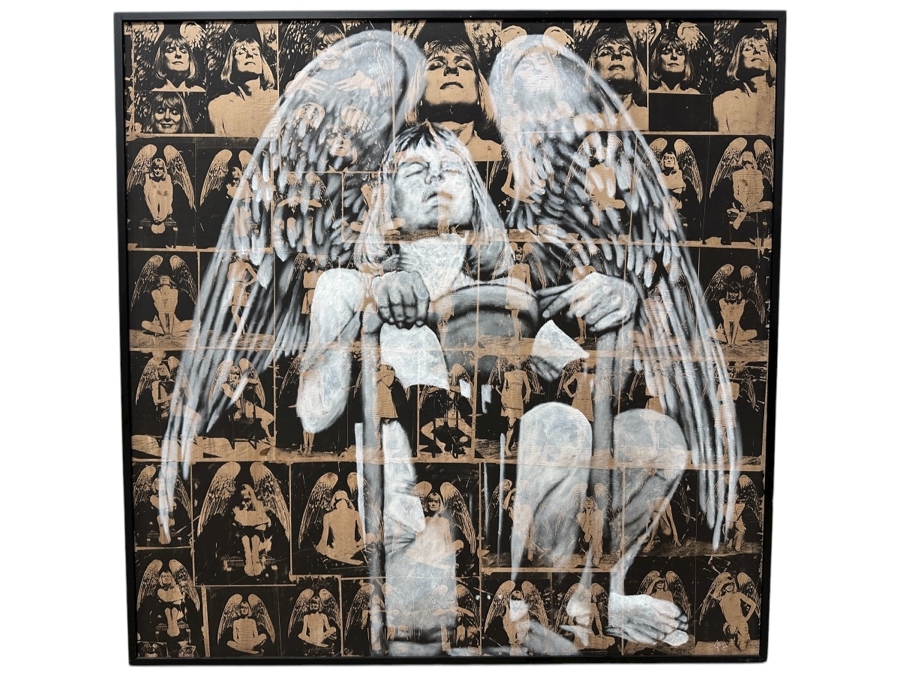 Gerrit Greve (1948-2024, Cardiff by the Sea, CA) Original Acrylic Painting with Carbon Transfers On Canvas Titled “Passage 6” Signed Verso Dated 1996 48” x 48” Estimate $2,300 - $2,900