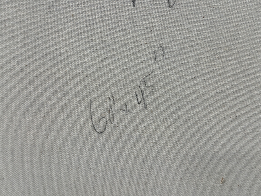 Gerrit Greve (1948-2024, Cardiff by the Sea, CA) Original Acrylic Painting On Canvas Titled “Meadow Lawn Road: Afternoon ”Signed Verso 60” X 45” Estimate $2,900 - $3,600 [Photo 12]