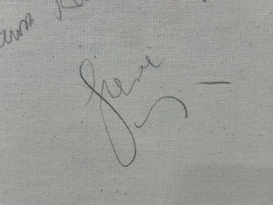 Gerrit Greve (1948-2024, Cardiff by the Sea, CA) Original Acrylic Painting On Canvas Titled “Meadow Lawn Road: Afternoon ”Signed Verso 60” X 45” Estimate $2,900 - $3,600 [Photo 11]