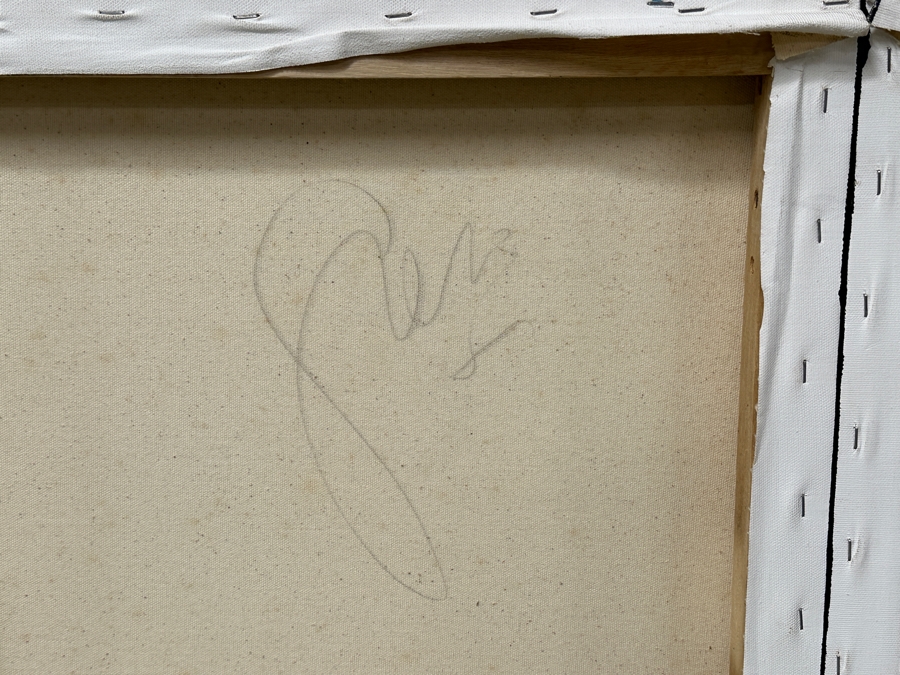 Gerrit Greve (1948-2024, Cardiff by the Sea, CA) Original Acrylic Diptych Painting On Canvas Untitled Signed Verso 72” X 48” Estimate $3,500 - $4,300 [Photo 8]