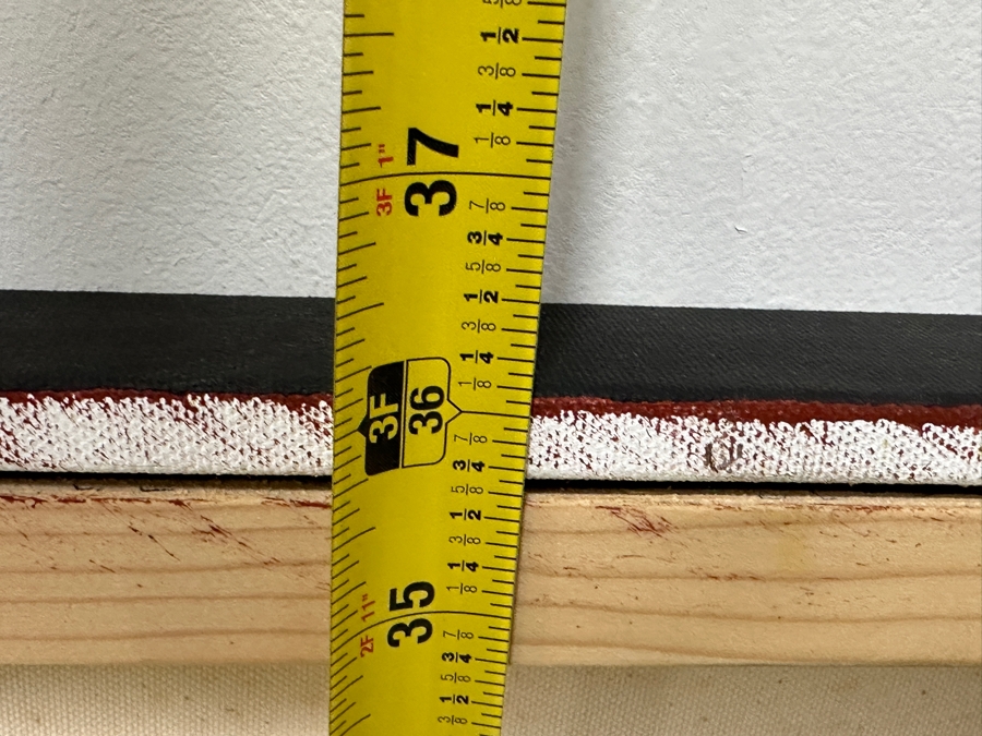 Gerrit Greve (1948-2024, Cardiff by the Sea, CA) Original Acrylic Painting On Canvas Titled “Journey 289 - Sacred Fabric” Signed Verso 72” X 36” Estimate $2,600 - $3,200 [Photo 11]