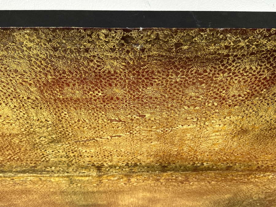 Gerrit Greve (1948-2024, Cardiff by the Sea, CA) Original Acrylic Painting On Canvas Titled “Journey 289 - Sacred Fabric” Signed Verso 72” X 36” Estimate $2,600 - $3,200 [Photo 5]