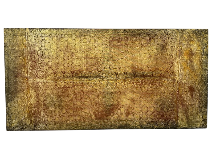 Gerrit Greve (1948-2024, Cardiff by the Sea, CA) Original Acrylic Painting On Canvas Titled “Journey 289 - Sacred Fabric” Signed Verso 72” X 36” Estimate $2,600 - $3,200