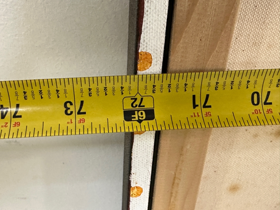 Gerrit Greve (1948-2024, Cardiff by the Sea, CA) Original Acrylic Painting On Canvas Titled “Journey 289 - Sacred Fabric” Signed Verso 72” X 36” Estimate $2,600 - $3,200 [Photo 10]