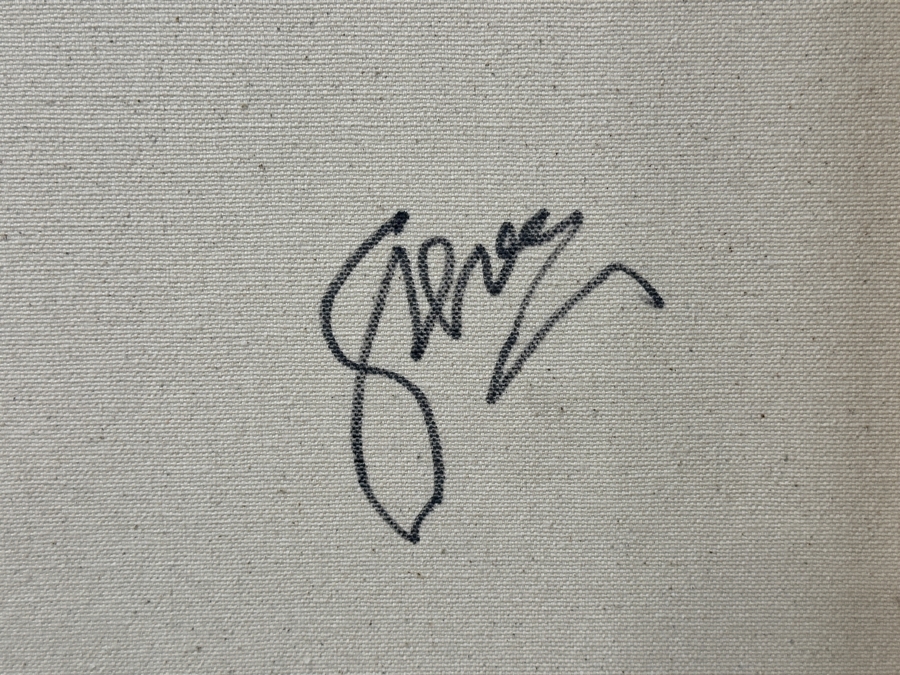 Gerrit Greve (1948-2024, Cardiff by the Sea, CA) Original Acrylic Painting On Canvas of Tree Untitled Signed Verso 36” X 72” Estimate $2,600 - $3,200 [Photo 8]