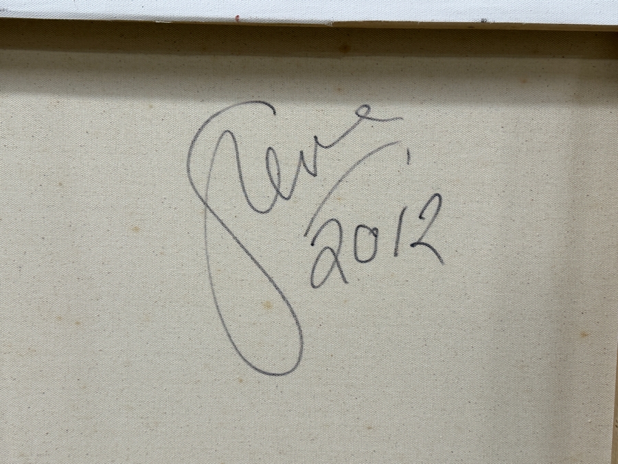 Gerrit Greve (1948-2024, Cardiff by the Sea, CA) Original Acrylic Painting On Canvas Untitled Signed Verso Dated 2012 60” X 40” Estimate $2,400 - $3,000 [Photo 5]