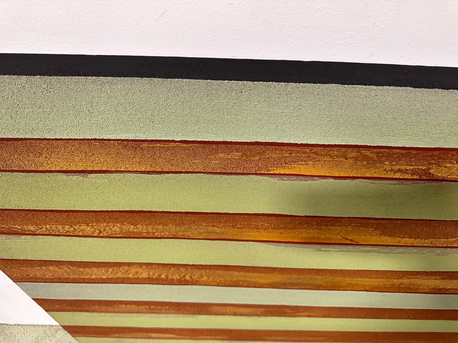 Gerrit Greve (1948-2024, Cardiff by the Sea, CA) Original Acrylic Painting On Canvas Untitled Signed Verso Dated 2012 60” X 40” Estimate $2,400 - $3,000 [Photo 3]