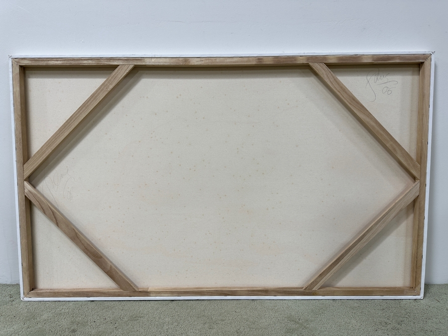 Gerrit Greve (1948-2024, Cardiff by the Sea, CA) Original Acrylic Nude Painting On Canvas Untitled Signed Verso Dated 2006 60” X 36” Estimate $2,200 - $2,700 [Photo 5]