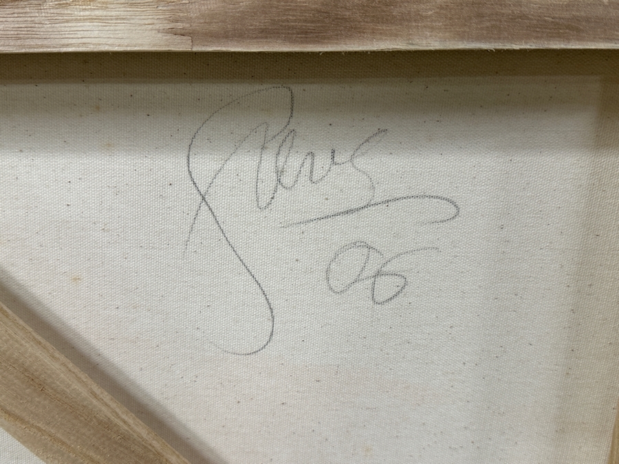 Gerrit Greve (1948-2024, Cardiff by the Sea, CA) Original Acrylic Nude Painting On Canvas Untitled Signed Verso Dated 2006 60” X 36” Estimate $2,200 - $2,700 [Photo 6]