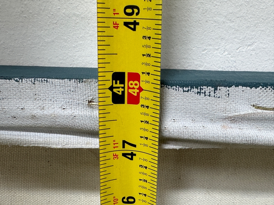 Gerrit Greve (1948-2024, Cardiff by the Sea, CA) Original Acrylic Painting On Canvas Titled “By the Bridge” Signed Bottom Right and Verso 72” X 48” Estimate $3,500 - $4,300 [Photo 12]