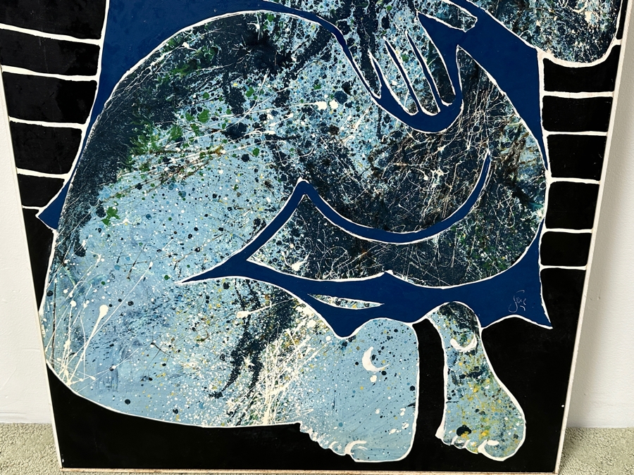 Gerrit Greve (1948-2024, Cardiff by the Sea, CA) Original Acrylic Painting On Board Titled “Madacascar Madam” Signed Bottom Right 28” X 50” Estimate $1,400 - $1,750 [Photo 5]