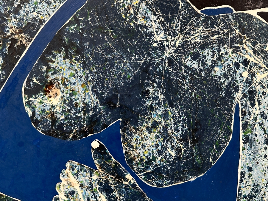 Gerrit Greve (1948-2024, Cardiff by the Sea, CA) Original Acrylic Painting On Board Titled “Madacascar Madam” Signed Bottom Right 28” X 50” Estimate $1,400 - $1,750 [Photo 4]