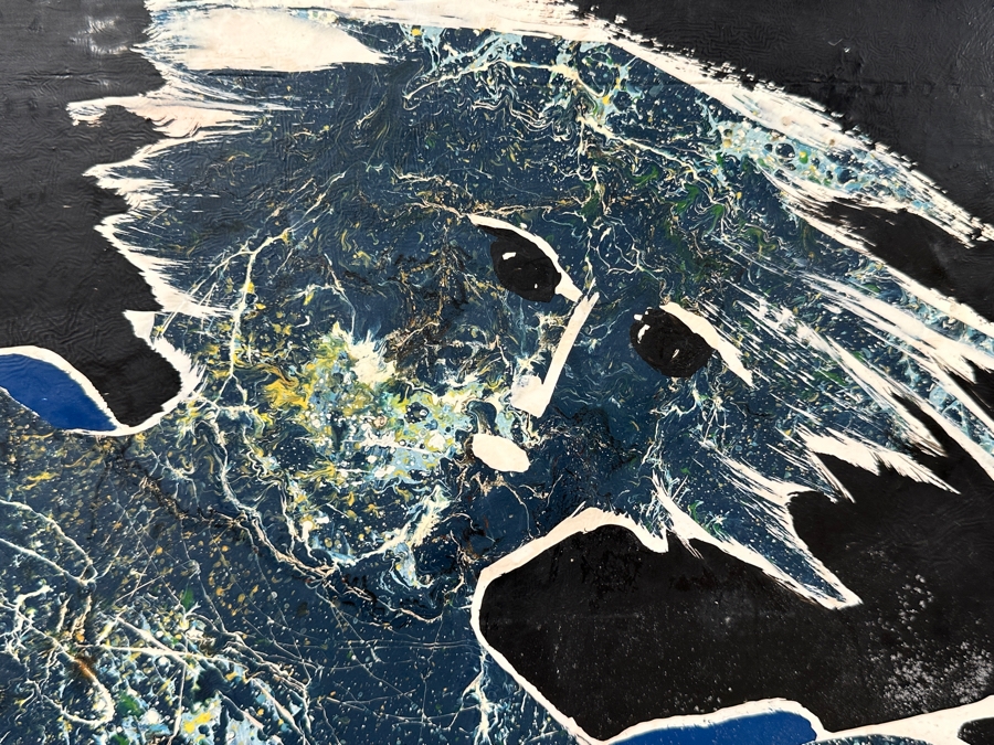 Gerrit Greve (1948-2024, Cardiff by the Sea, CA) Original Acrylic Painting On Board Titled “Madacascar Madam” Signed Bottom Right 28” X 50” Estimate $1,400 - $1,750 [Photo 3]