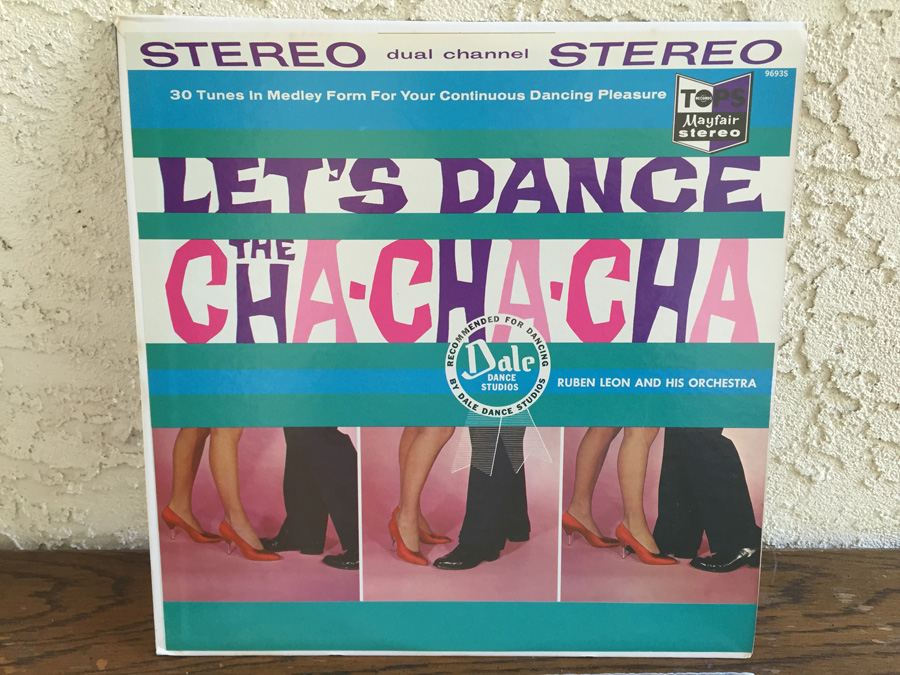 Ruben Leon And His Orchestra ‎- Let's Dance The Cha-Cha-Cha - Tops Records ‎- L1693