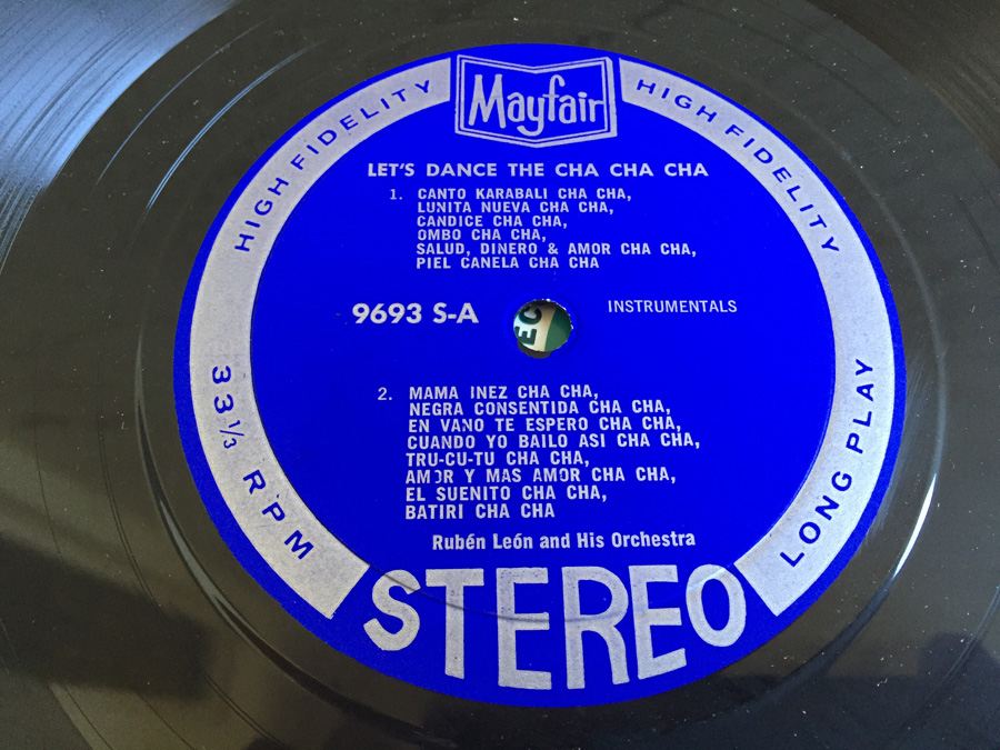 Ruben Leon And His Orchestra ‎- Let's Dance The Cha-Cha-Cha - Tops Records ‎- L1693 [Photo 4]