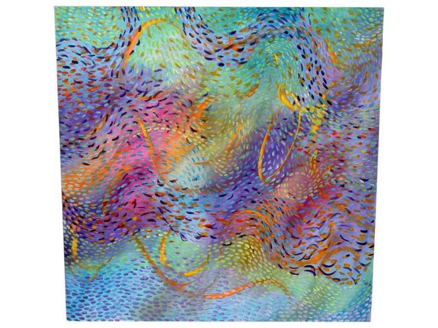 Gerrit Greve (1948-2024, Cardiff by the Sea, CA) Original Acrylic Painting On Canvas Untitled Signed Verso Dated 2020 36” x 36” Estimate $1,300 - $1,600