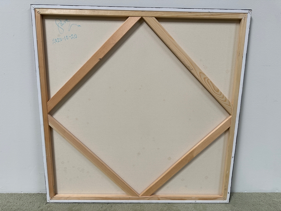 Gerrit Greve (1948-2024, Cardiff by the Sea, CA) Original Acrylic Painting On Canvas Untitled Signed Verso Dated 2020 36” x 36” Estimate $1,300 - $1,600 [Photo 4]