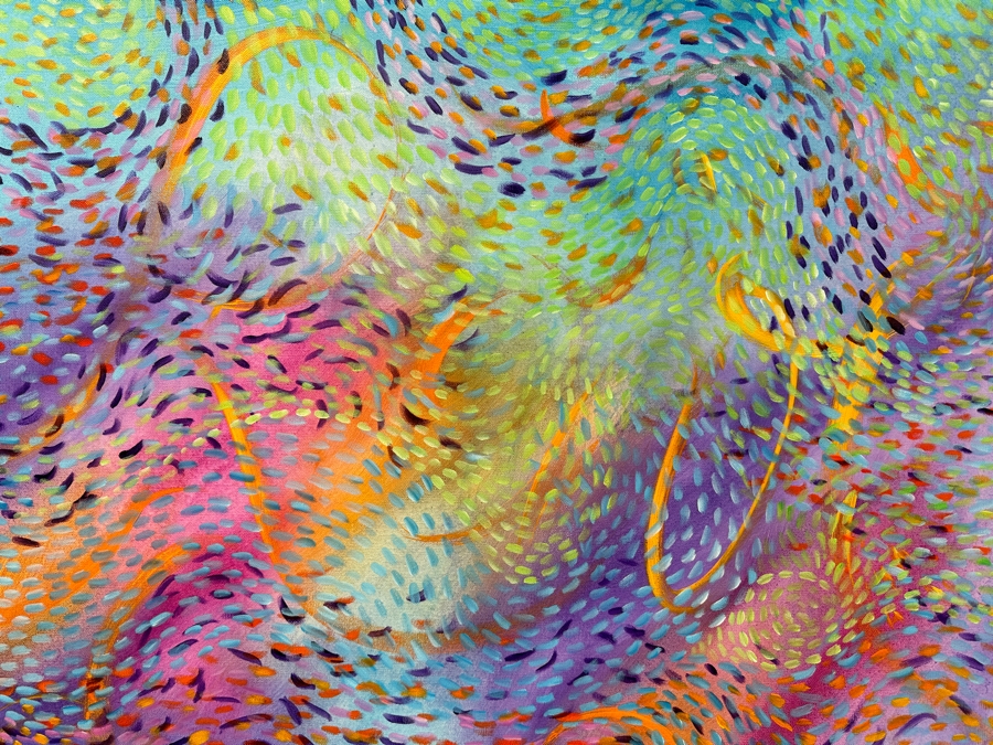 Gerrit Greve (1948-2024, Cardiff by the Sea, CA) Original Acrylic Painting On Canvas Untitled Signed Verso Dated 2020 36” x 36” Estimate $1,300 - $1,600 [Photo 2]