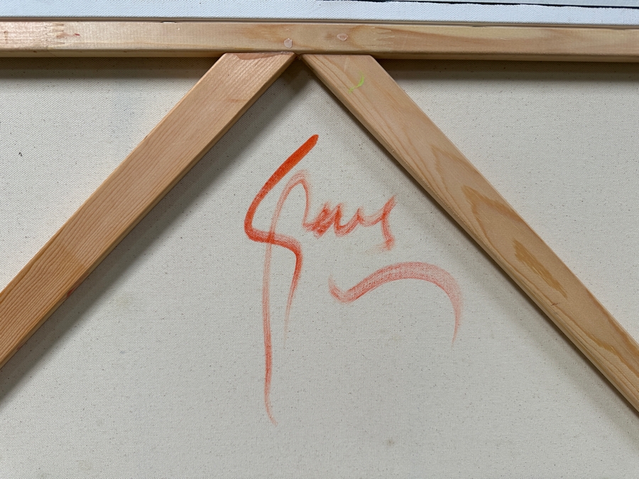 Gerrit Greve (1948-2024, Cardiff by the Sea, CA) Original Acrylic Painting On Canvas Untitled Signed Verso Dated 2020 36” x 36” Estimate $1,300 - $1,600 [Photo 5]