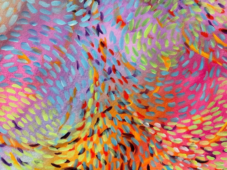 Gerrit Greve (1948-2024, Cardiff by the Sea, CA) Original Acrylic Painting On Canvas Untitled Signed Verso Dated 2020 36” x 36” Estimate $1,300 - $1,600 [Photo 3]