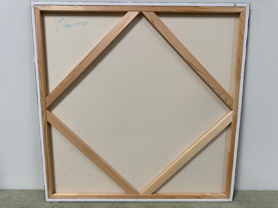 Gerrit Greve (1948-2024, Cardiff by the Sea, CA) Original Acrylic Painting On Canvas Untitled Signed Verso Dated 2020 36” x 36” Estimate $1,300 - $1,600 [Photo 5]