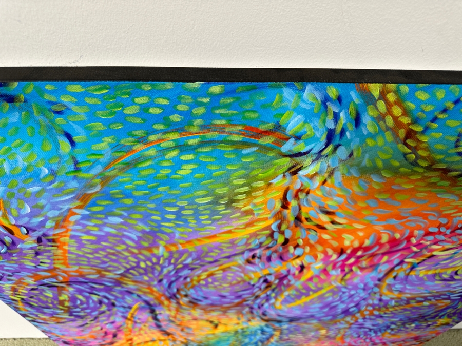 Gerrit Greve (1948-2024, Cardiff by the Sea, CA) Original Acrylic Painting On Canvas Untitled Signed Verso Dated 2020 36” x 36” Estimate $1,300 - $1,600 [Photo 4]