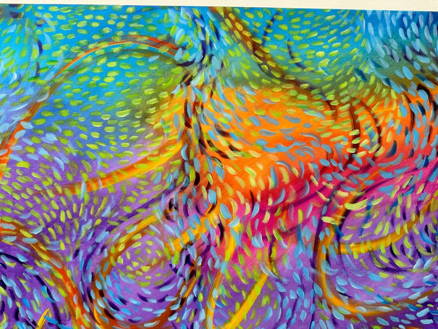 Gerrit Greve (1948-2024, Cardiff by the Sea, CA) Original Acrylic Painting On Canvas Untitled Signed Verso Dated 2020 36” x 36” Estimate $1,300 - $1,600 [Photo 3]