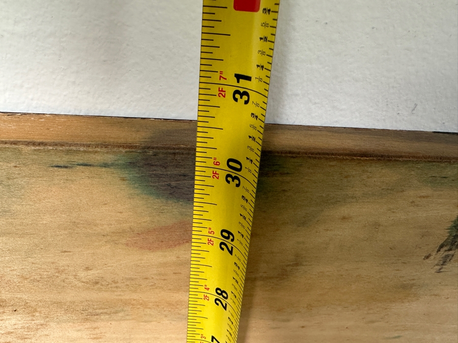 Gerrit Greve (1948-2024, Cardiff by the Sea, CA) Original Acrylic Painting On Board Titled “Christmas Calligraphy” Signed Upper Right 50” X 30” Estimate $1,500 - $1,900 [Photo 11]