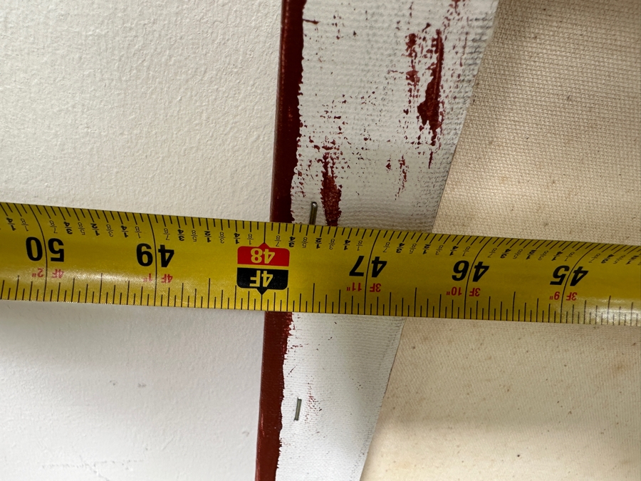 Gerrit Greve (1948-2024, Cardiff by the Sea, CA) Original Acrylic Painting On Canvas Titled “Voyage!!” Signed Verso Dated 2008 48” X 36” Estimate $1,700 - $2,200 [Photo 7]