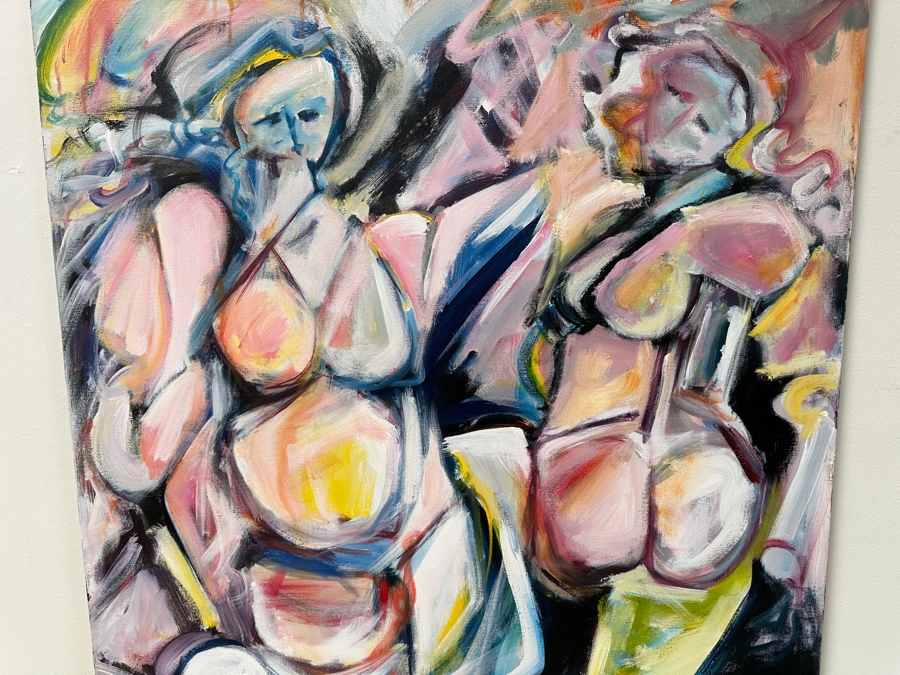 Gerrit Greve (1948-2024, Cardiff by the Sea, CA) Original Acrylic Painting On Canvas Untitled Unsigned 36” X 48” Estimate $1,700 - $2,200 [Photo 3]