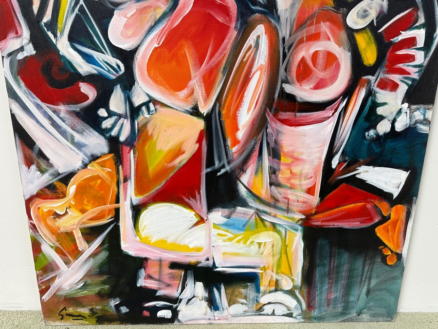 Gerrit Greve (1948-2024, Cardiff by the Sea, CA) Original Acrylic Painting On Canvas Untitled Unsigned 36” X 48” Estimate $1,700 - $2,200 [Photo 4]