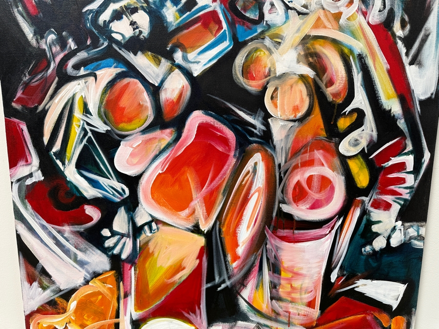 Gerrit Greve (1948-2024, Cardiff by the Sea, CA) Original Acrylic Painting On Canvas Untitled Unsigned 36” X 48” Estimate $1,700 - $2,200 [Photo 3]