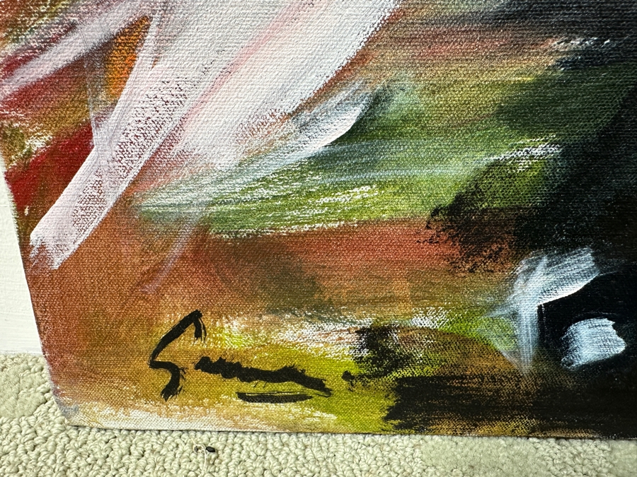 Gerrit Greve (1948-2024, Cardiff by the Sea, CA) Original Acrylic Painting On Canvas Untitled Unsigned 36” X 48” Estimate $1,700 - $2,200 [Photo 5]