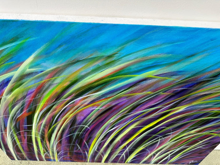 Gerrit Greve (1948-2024, Cardiff by the Sea, CA) Original Acrylic Painting On Canvas Untitled Signed Bottom Right 40” X 30” Estimate $1,200 - $1,500 [Photo 4]