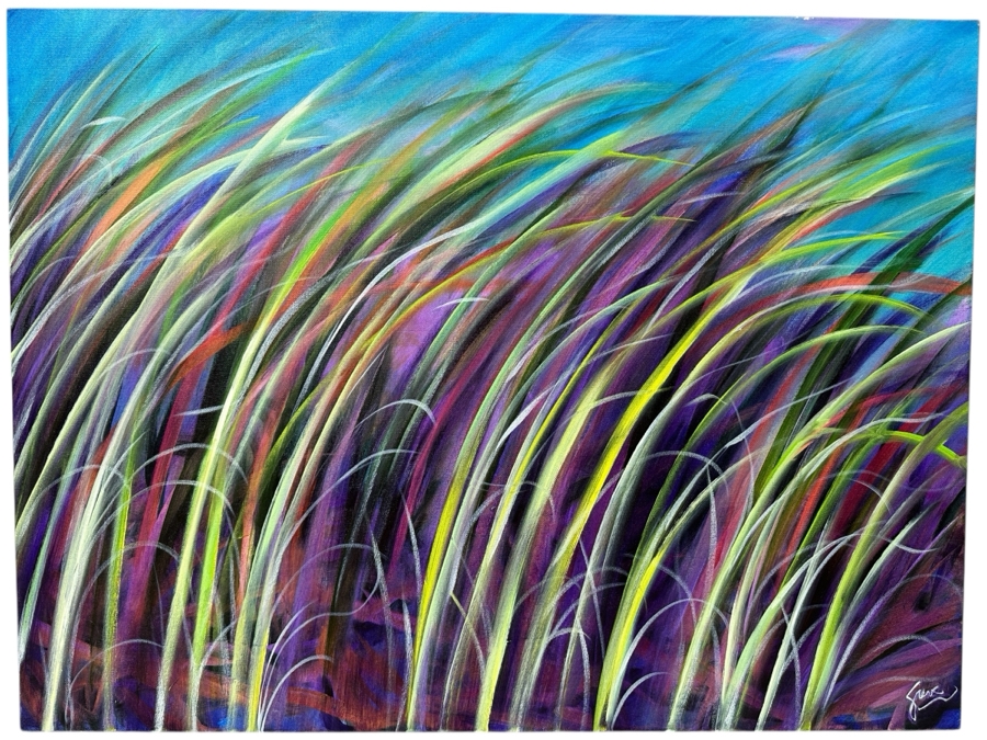 Gerrit Greve (1948-2024, Cardiff by the Sea, CA) Original Acrylic Painting On Canvas Untitled Signed Bottom Right 40” X 30” Estimate $1,200 - $1,500