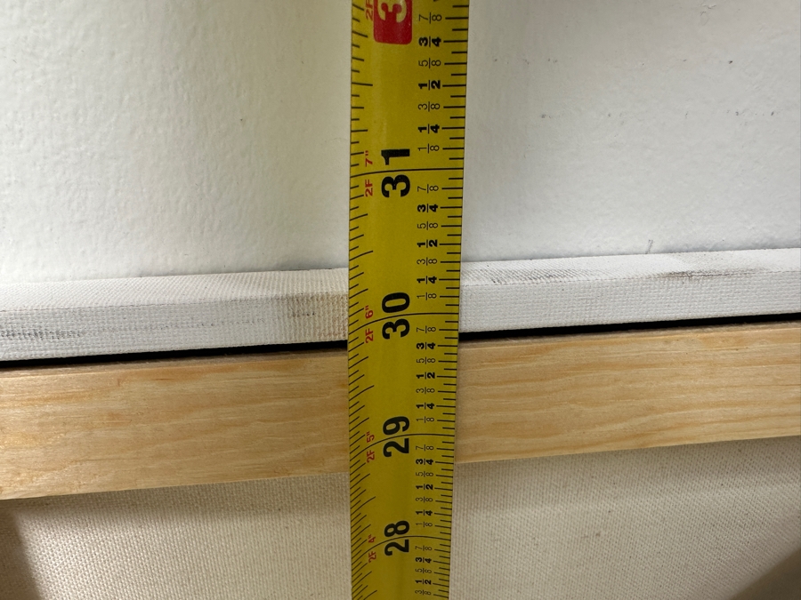 Gerrit Greve (1948-2024, Cardiff by the Sea, CA) Original Acrylic Painting On Canvas Titled “Box 006” Signed Verso Dated 2004 40” X 30” Estimate $1,200 - $1,500 [Photo 8]