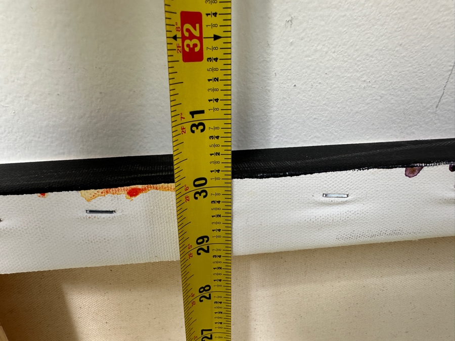 Gerrit Greve (1948-2024, Cardiff by the Sea, CA) Original Acrylic Painting On Canvas Titled “Flowers” Signed Verso Dated 2019 40” X 30” Estimate $1,200 - $1,500 [Photo 9]