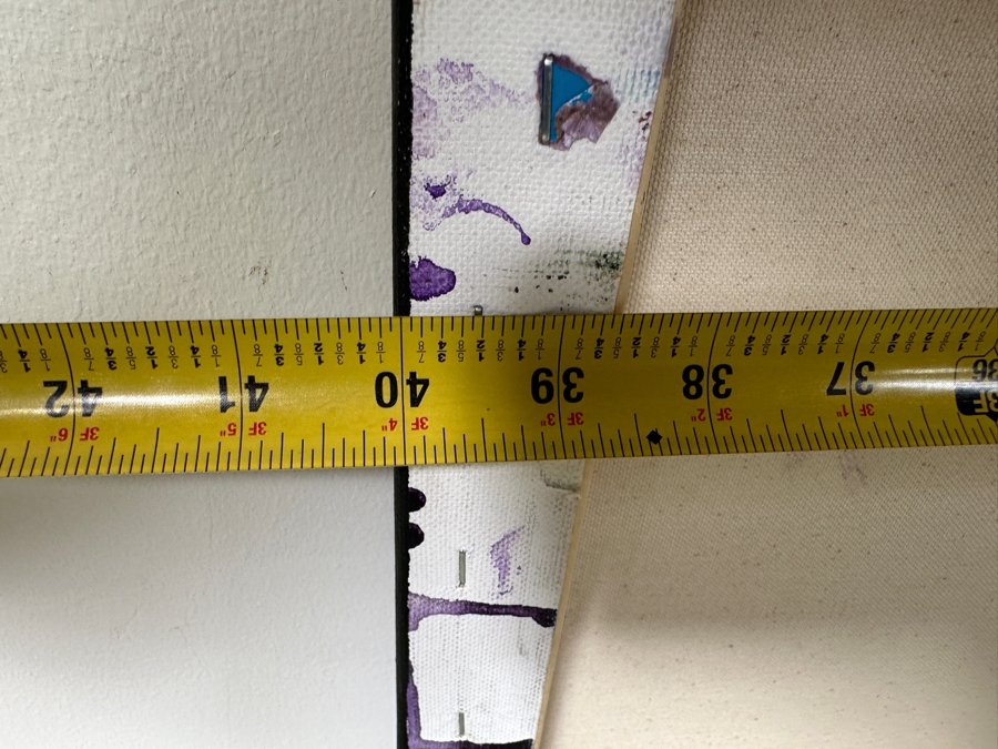 Gerrit Greve (1948-2024, Cardiff by the Sea, CA) Original Acrylic Painting On Canvas Titled “Flowers” Signed Verso Dated 2020 40” X 30” Estimate $1,200 - $1,500 [Photo 9]