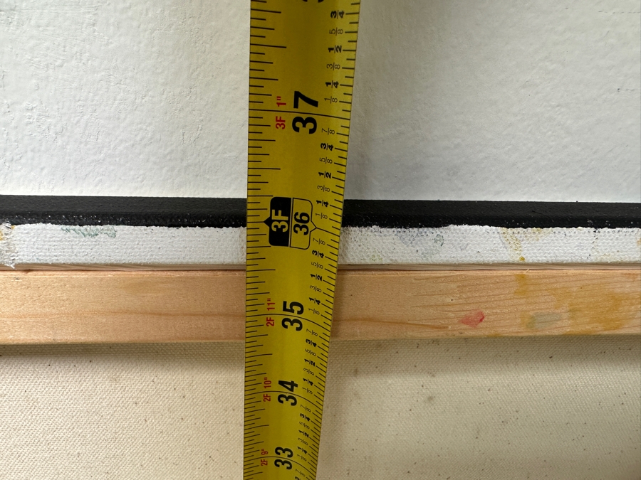 Gerrit Greve (1948-2024, Cardiff by the Sea, CA) Original Acrylic Painting On Canvas Titled “Flowers” Signed Verso Dated 2020 36” X 36” Estimate $1,300 - $1,600 [Photo 8]