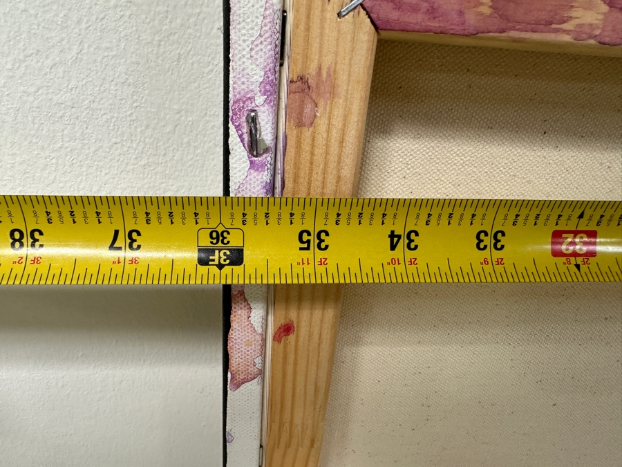 Gerrit Greve (1948-2024, Cardiff by the Sea, CA) Original Acrylic Painting On Canvas Titled “Flowers” Signed Verso Dated 2020 36” X 36” Estimate $1,300 - $1,600 [Photo 7]