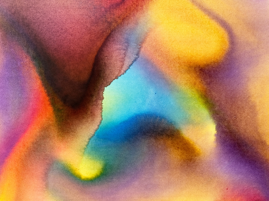 Gerrit Greve (1948-2024, Cardiff by the Sea, CA) Original Acrylic Painting On Canvas Titled “Flowers” Signed Verso Dated 2020 36” X 36” Estimate $1,300 - $1,600 [Photo 2]