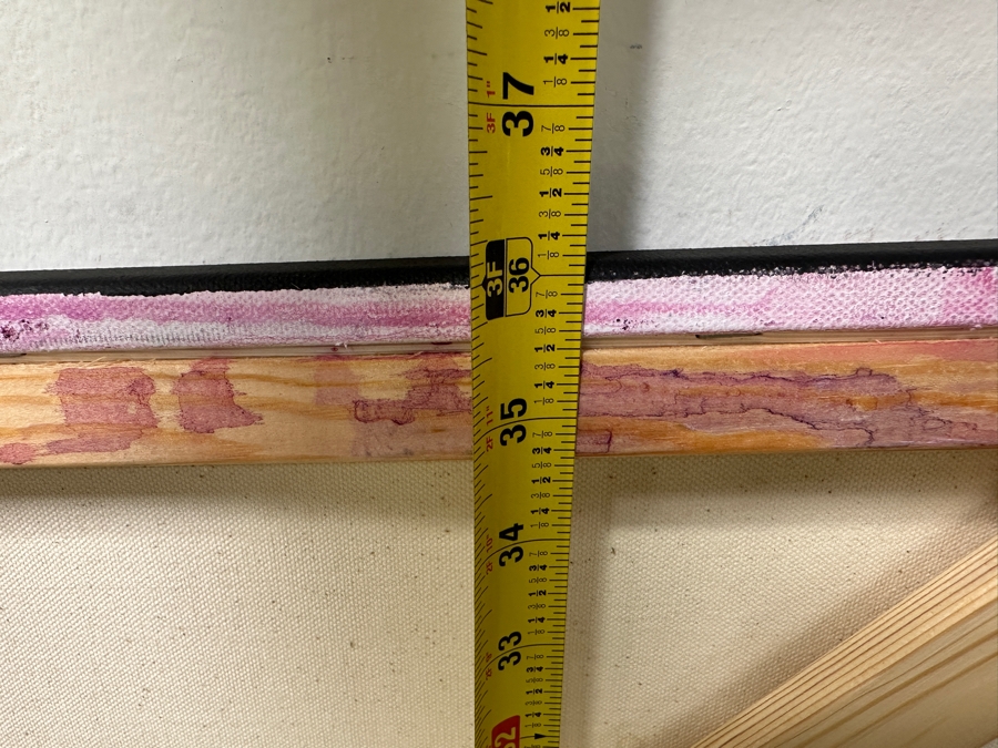 Gerrit Greve (1948-2024, Cardiff by the Sea, CA) Original Acrylic Painting On Canvas Titled “Flowers” Signed Verso Dated 2020 36” X 36” Estimate $1,300 - $1,600 [Photo 8]