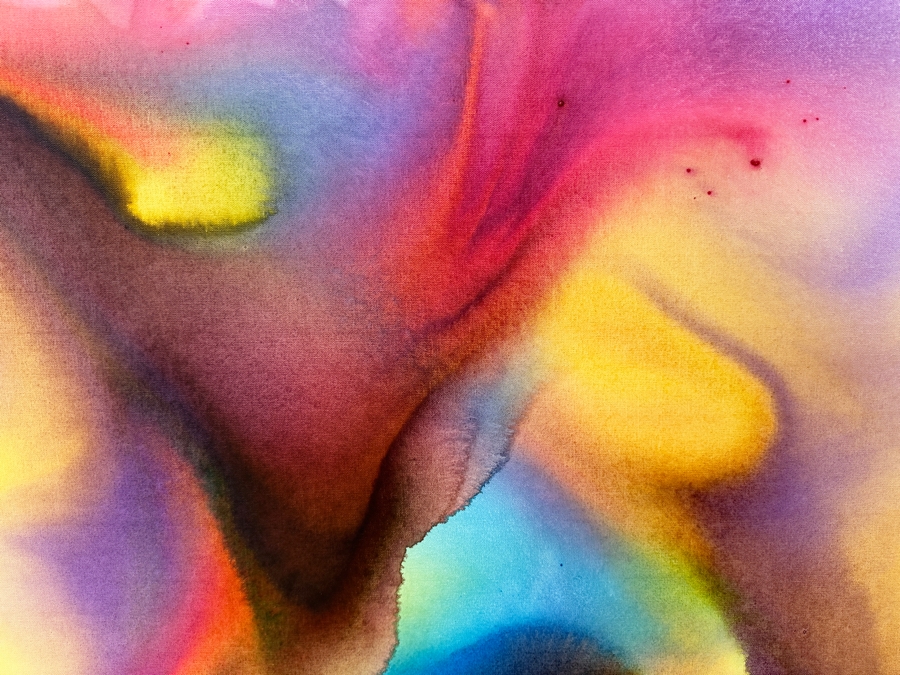 Gerrit Greve (1948-2024, Cardiff by the Sea, CA) Original Acrylic Painting On Canvas Titled “Flowers” Signed Verso Dated 2020 36” X 36” Estimate $1,300 - $1,600 [Photo 3]