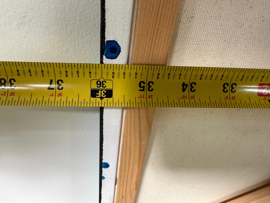 Gerrit Greve (1948-2024, Cardiff by the Sea, CA) Original Acrylic Painting On Canvas Titled “Flowers” Signed Verso Dated 2020 36” X 36” Estimate $1,300 - $1,600 [Photo 7]