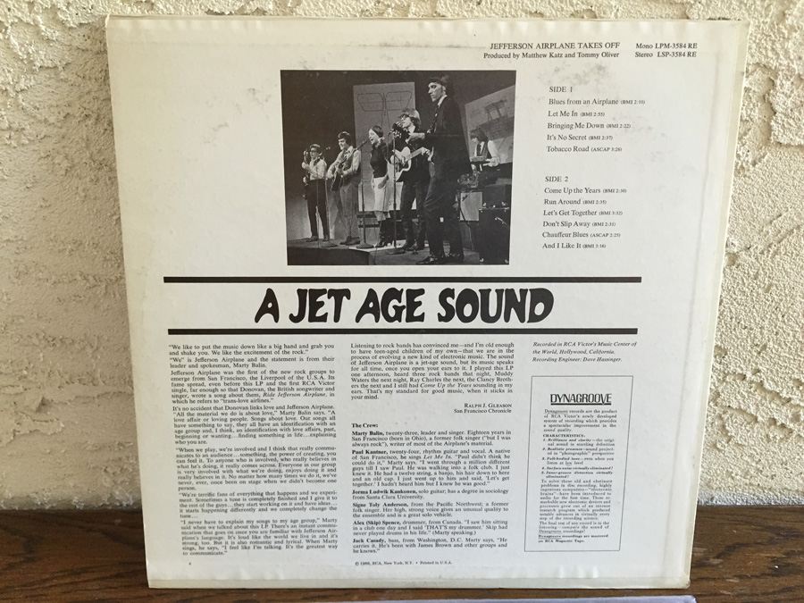 Jefferson Airplane ‎- Takes Off - RCA Victor ‎- LSP-3584 [Photo 2]