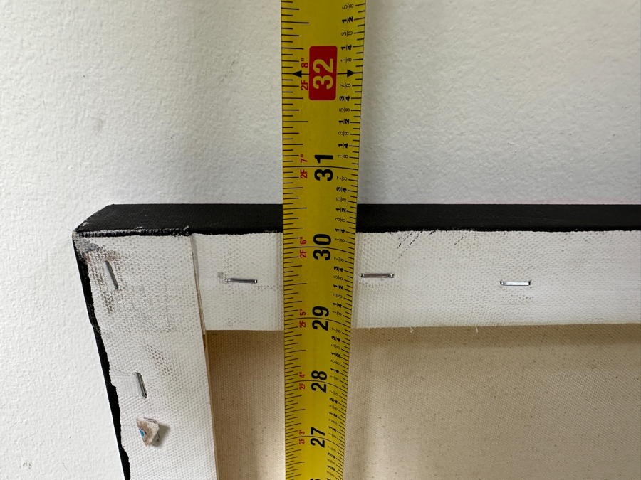 Gerrit Greve (1948-2024, Cardiff by the Sea, CA) Original Acrylic Painting On Canvas Titled “Reeds at Magenta Light 1” Signed Verso Dated 2019 40” X 30” Estimate $1,200 - $1,500 [Photo 8]