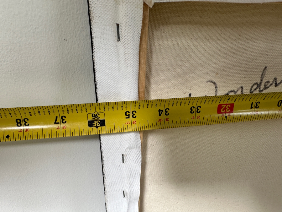 Gerrit Greve (1948-2024, Cardiff by the Sea, CA) Original Acrylic Painting On Canvas Titled “Wonderment 27” Signed Verso Dated 2017 36” X 24” Estimate $900 - $1,100 [Photo 7]