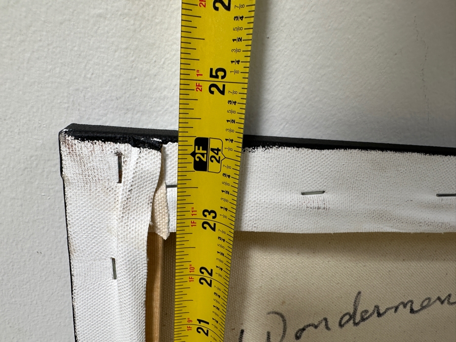 Gerrit Greve (1948-2024, Cardiff by the Sea, CA) Original Acrylic Painting On Canvas Titled “Wonderment 27” Signed Verso Dated 2017 36” X 24” Estimate $900 - $1,100 [Photo 8]