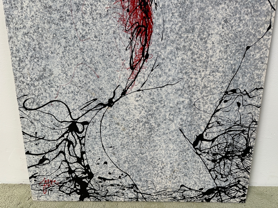 Gerrit Greve (1948-2024, Cardiff by the Sea, CA) Original Acrylic Painting On Canvas Titled “In Sensuous Waters” Signed Bottom Left 30” X 40” Estimate $1,200 - $1,500 [Photo 4]