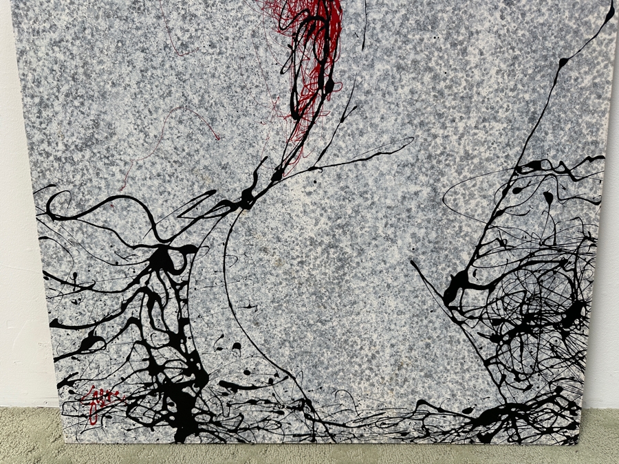 Gerrit Greve (1948-2024, Cardiff by the Sea, CA) Original Acrylic Painting On Canvas Titled “In Sensuous Waters” Signed Bottom Left 30” X 40” Estimate $1,200 - $1,500 [Photo 5]